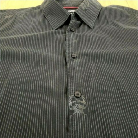 Vans Off The Wall Button Down Striped - Picture 3 of 7